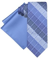 Steve Harvey - Gradient Squares Tie & Solid Pocket Square Set - Lyst