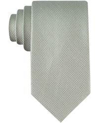 Calvin Klein - Textured Solid Silk & Linen Blend Tie - Lyst