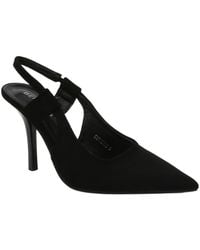 BERNESS - Euphemie Microfiber Suede Slingback Pumps - Lyst