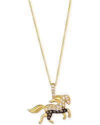 Le Vian - Chocolate Diamond & Nude Diamond Horse 20" Adjustable Pendant Necklace (1/2 Ct. T.w. - Lyst