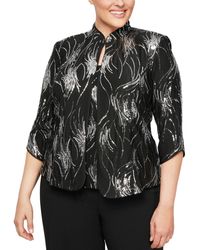 Alex Evenings - Plus Size Sequined Twinset - Lyst