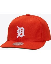 Mitchell & Ness - And Detroit Tigers Vintage Fit Melton Wool Adjustable Hat - Lyst