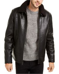 calvin klein lamb leather jacket