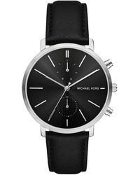 Michael Kors - Blake Multifunction Leather Watch - Lyst