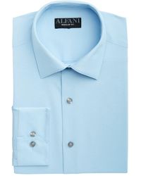 NWT $77 ALFANI Men SLIM FIT WHITE LONG SLEEVE CASUAL DRESS SHIRT 14-14.5 32/33 S 