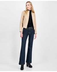 Michael Kors - Michael Zip-front Leather Jacket - Lyst