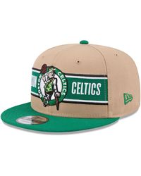 KTZ - Tan/kelly Boston Celtics 2024 Nba Draft 9fifty Snapback Hat - Lyst