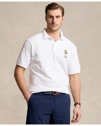 Polo Ralph Lauren - Big & Tall Polo Bear Embroidered Cotton Mesh Polo Shirt - Lyst