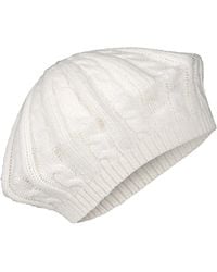 Ralph Lauren - Core Cable Knit Beret Hat - Lyst