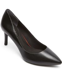 Rockport - Plain Pump Man Made Pointed Toe Pumps - Lyst
