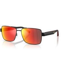 Scuderia Ferrari - Rectangle Sunglasses - Lyst