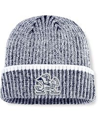 Fanatics - Navy/white Notre Dame Fighting Irish Haze Cuffed Knit Hat - Lyst