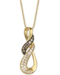 Le Vian - Nude Diamond & Chocolate Diamond Double Swirl Adjustable 20" Pendant Necklace (5/8 Ct. T.w. - Lyst