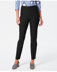 Charter Club Cambridge Skinny Pull-on Tummy-control Pants, Regular And Short Lengths, Created For Macy's - Black