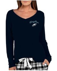 Concepts Sport - Philadelphia Eagles Marathon Knit Long Sleeve Lightweight V-neck Lounge Top - Lyst