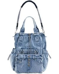 Desigual - Large Denim Backpack, Cotton - Lyst