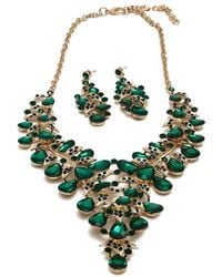 SOH - Maxi Stone Necklace And Earrings (set Of 2) - Lyst