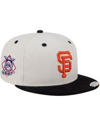 KTZ - Cream/black San Francisco Giants Two-tone Corduroy 59fifty Fitted Hat - Lyst