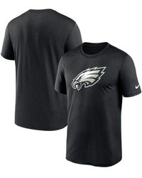 Nike Men's Philadelphia Eagles Legend Logo Black T-Shirt