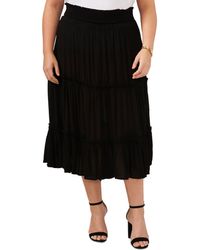 Vince Camuto - Tiered Midi Skirt - Lyst