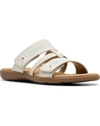 Clarks - Collection Elizabelle Ave Slip-on Flat Sandals - Lyst