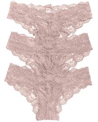 Skarlett Blue - Goddess Low Rise Super Soft Cheeky Chikini Bikini 3 Pack - Lyst