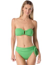 Kate Spade - Kate Spade Ring Front Bandeau Top High Waist Bottom - Lyst