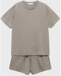Mango - 2-piece Cotton Short-sleeved Pajamas - Lyst