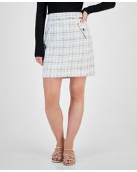 Guess - Sofia Tweed Mini Skirt - Lyst