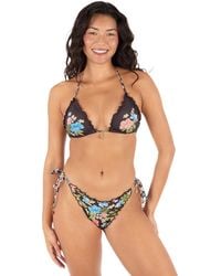 Hurley - Miami Garden Tri Tie-bikini Top - Lyst