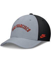 Nike - Gray/black San Francisco Giants Rise Swoosh Performance Flex Hat - Lyst