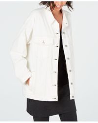 eileen fisher white denim jacket