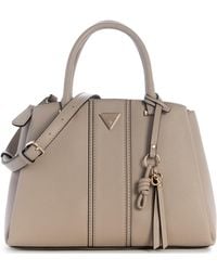 Guess - Shimmer Top Handle Medium Satchel Handbag - Lyst