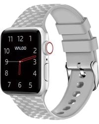 Waloo - Carbon Fiber Silicone Replacement Band For Apple Watch - Lyst
