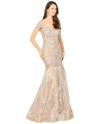 Lara - Cap Sleeve Mermaid Gown - Lyst