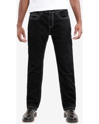 Cultura - Saddle Stitch Straight Fit Jeans - Lyst