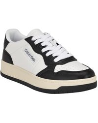 Calvin Klein - Rhean Round Toe Lace-up Casual Sneakers - Lyst