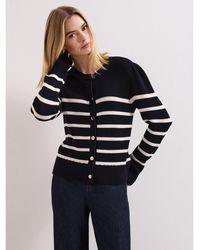 Phase Eight - Grace Button-front Round Neck Cardigan - Lyst