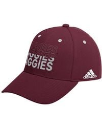 adidas - Â Texas A&m aggies Seasonal Half Font Adjustable Hat - Lyst