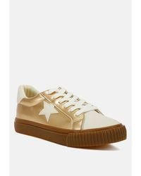 LONDON RAG - Jumping Jacks Metallic Faux Leather Star Sneakers - Lyst