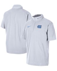 Nike - North Carolina Tar Heels Coaches Half-zip Short Sleeve Jacket - Lyst