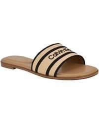 Calvin Klein - Kendell Slip-on Flat Casual Sandals - Lyst