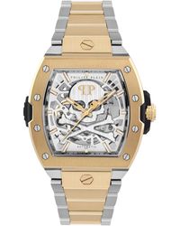 Philipp Plein - Automatic The Skeleton 2.0 Two-tone Stainless Steel Bracelet Watch 44mm - Lyst