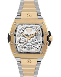 Philipp Plein - Automatic The Skeleton 2.0 Two-tone Stainless Steel Bracelet Watch 44mm - Lyst