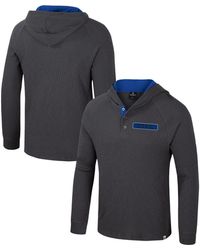 Colosseum Athletics - Duke Blue Devils Dujour Raglan Long Sleeve Henley Hoodie T-shirt - Lyst