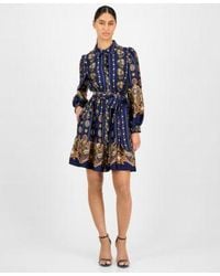 Anne Klein - Petite Collared Shirt Dress - Lyst