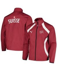 PUMA - Switzerland National Team 2024 Pre-match Full-zip Hoodie Jacket - Lyst