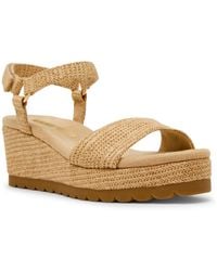 Anne Klein - Natasia Round Toe Wedge Sandals - Lyst