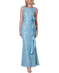Jessica Howard - Petite Sequined Embroidered Gown - Lyst