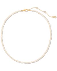 Kate Spade - Gold-tone One In A Million Imitation Pearl Necklace - Lyst